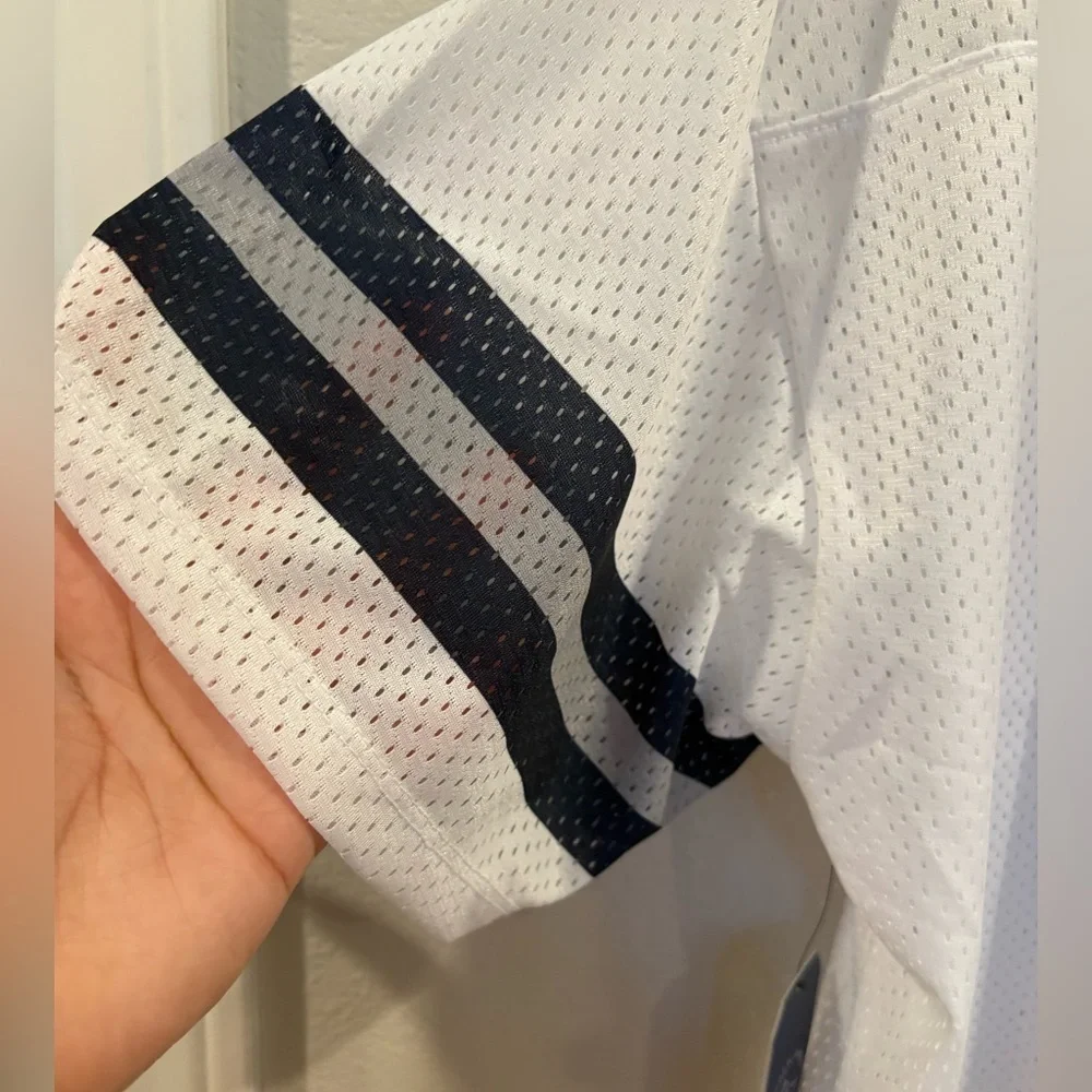 Lauren James Dallas Cowboys Women's Crop Top White Mesh Football Jersey Size XL - Picture 11 of 11